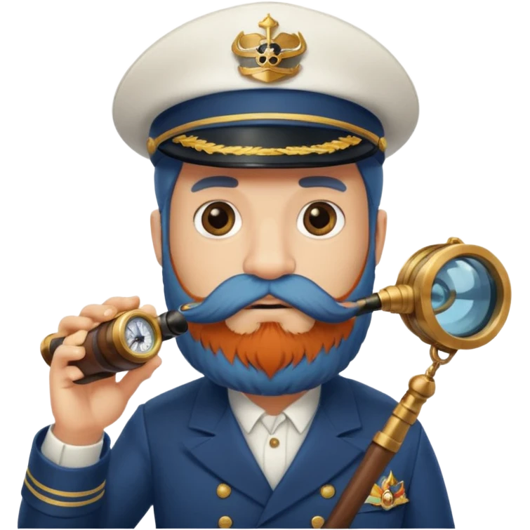 bearded fish ship captain emoji