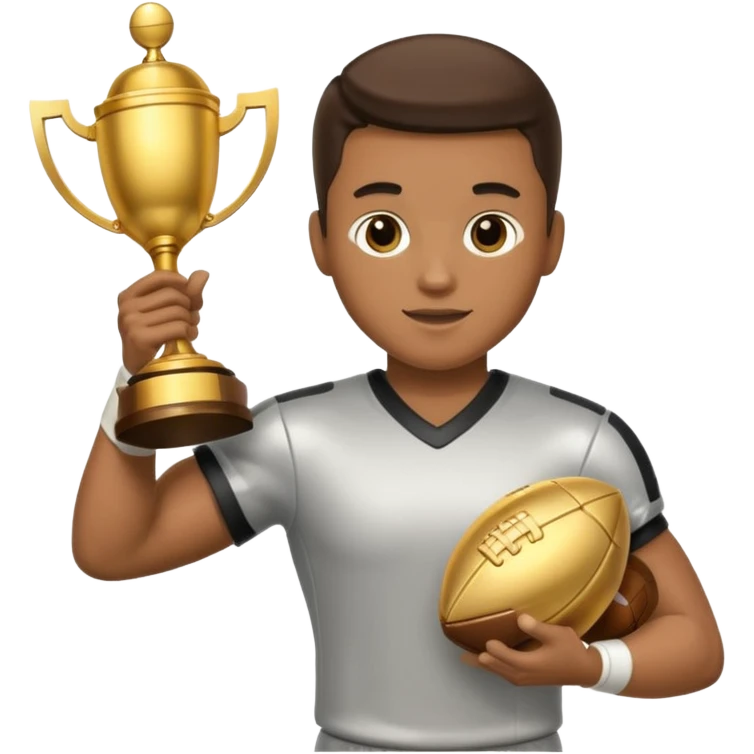 trophy football player  emoji