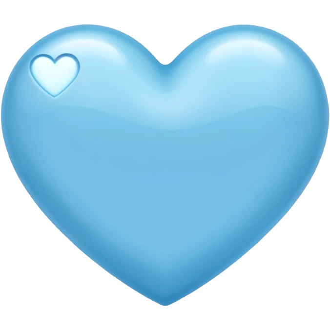 Light blu heart emoji
