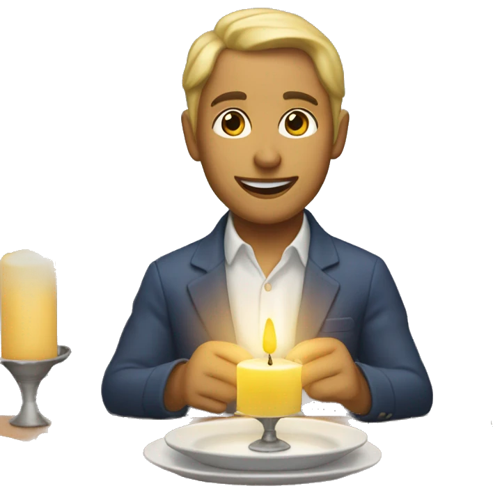 Candlelight diner  emoji