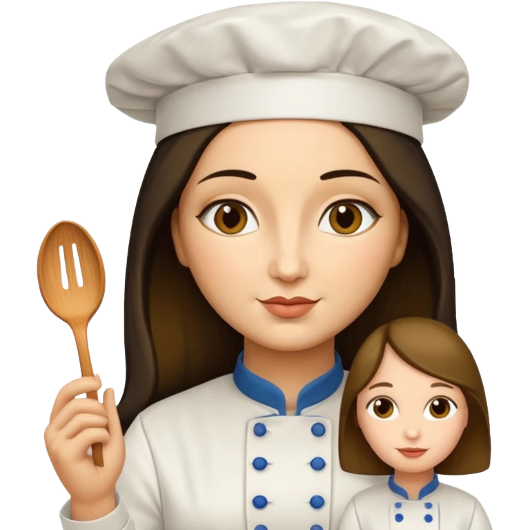 MonaLisa's famous photo but doing a chef kiss animated emoji