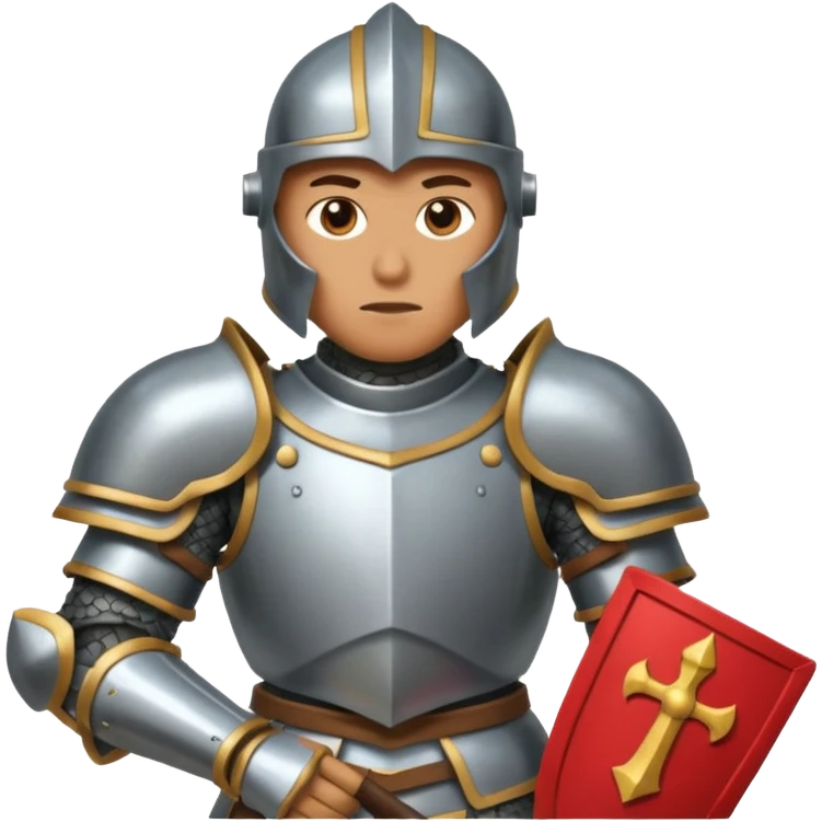 An emoji representing the ironman challenge event for an mmorpg player who crafts everything themselves the hard way, and does not buy or sell items in-game. emoji