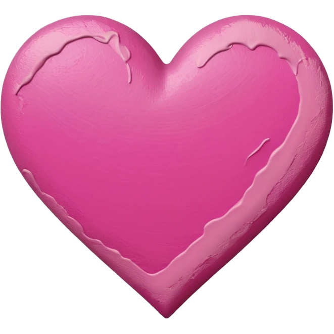 pink heart on canvas paint  emoji