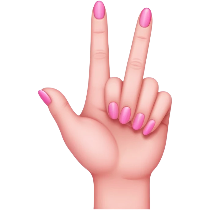 Pink middle finger  emoji
