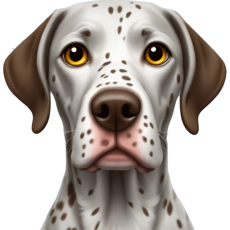 German short-haired  pointer brown eyes emoji