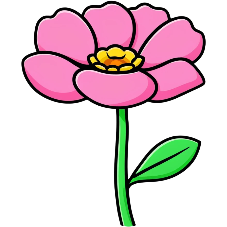 pink flower emoji