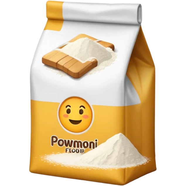a paquet of flour emoji