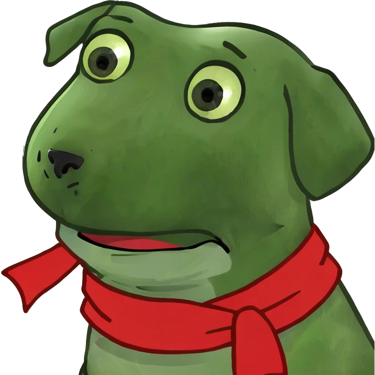 Dog crying emoji