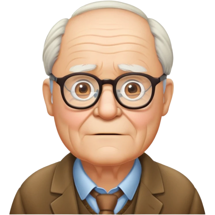 Carl Fredricksen old man with glasses from Up emoji