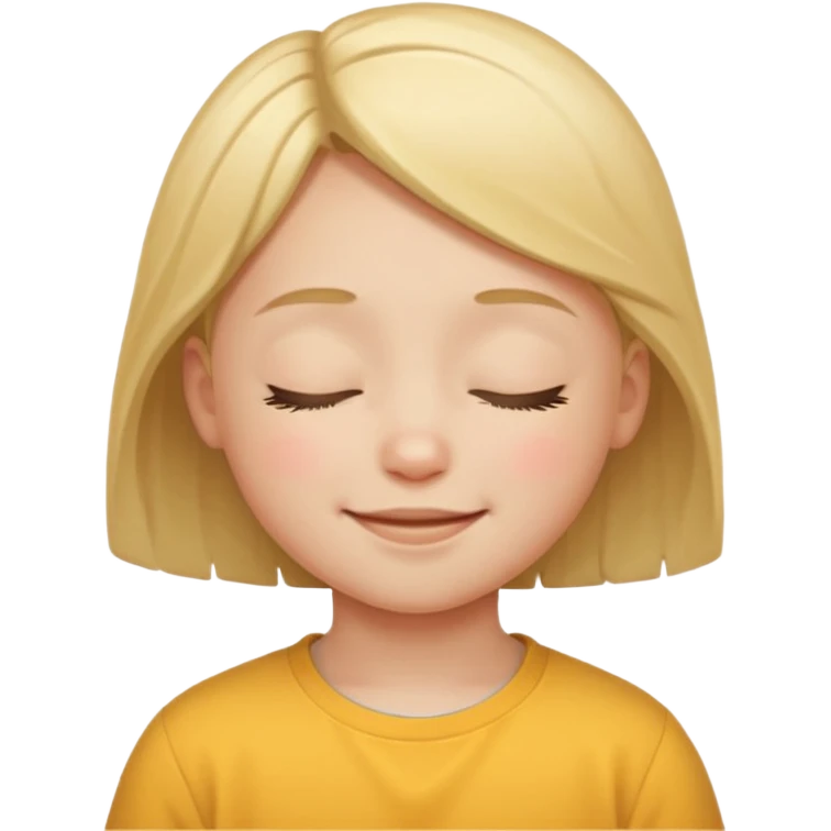 child smiling with closed eyes emoji