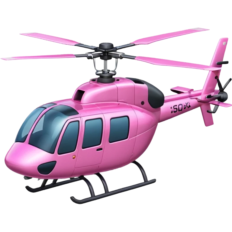 Pink helicopter emoji