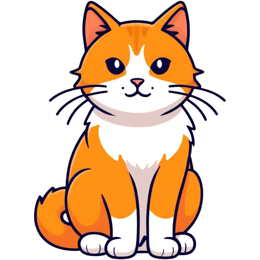 Orange cat emoji