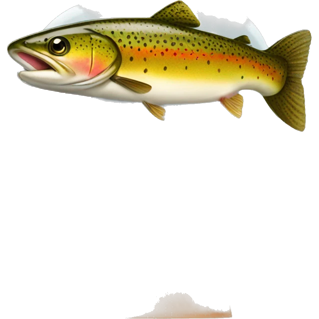 Trout inside a man's head  emoji