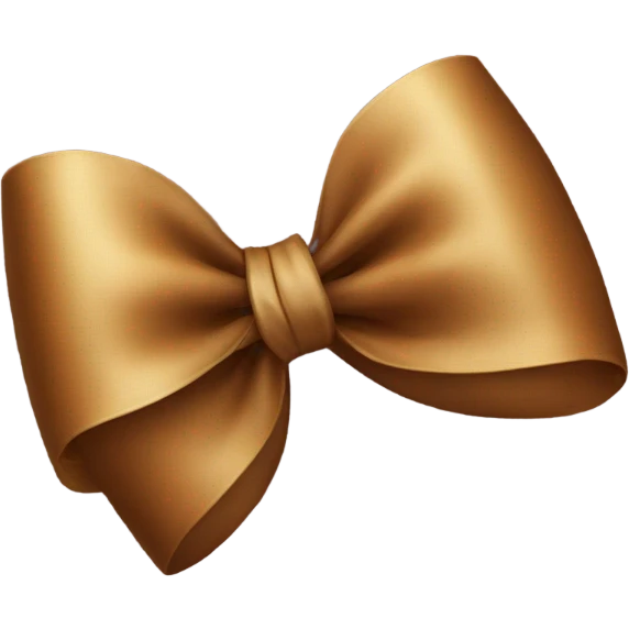 Realistic bow emoji