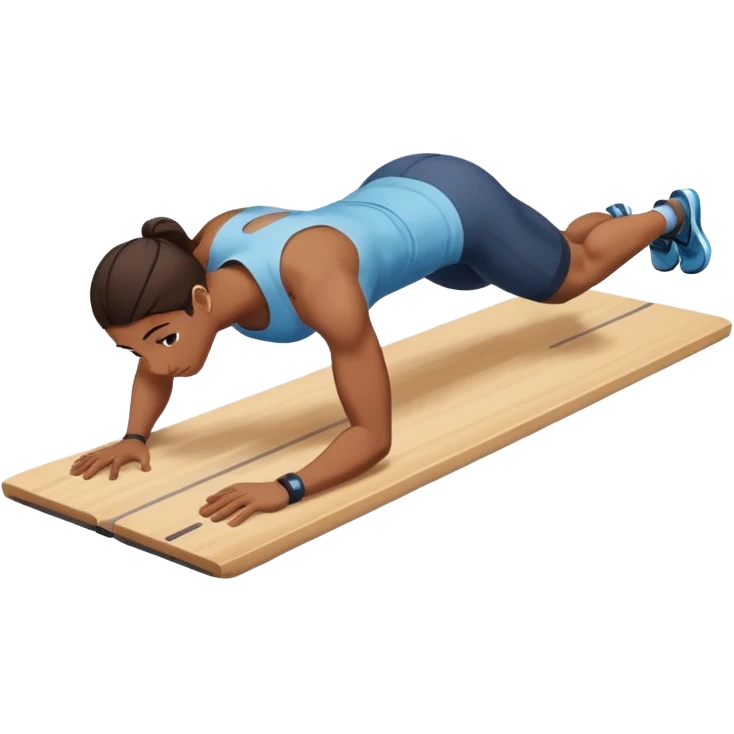 persona haciendo plancha gimnasio emoji