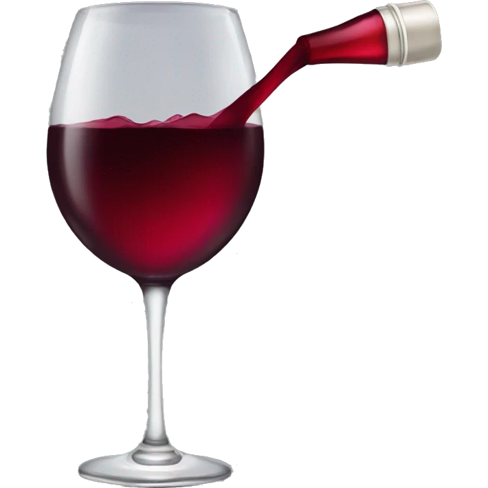 Red wine with kiss  emoji