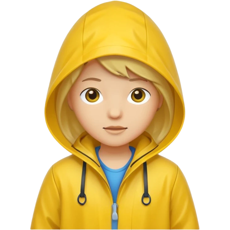 yellow raincoat, just rain coat emoji