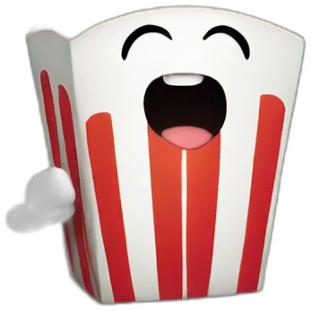 Popcorn crying emoji