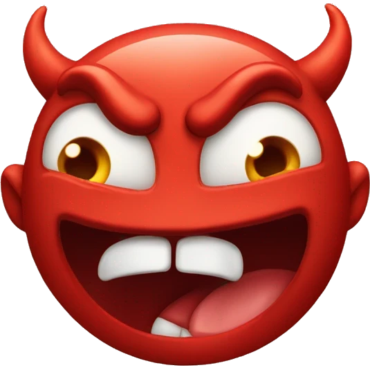 Devil sticking out his toungue emoji