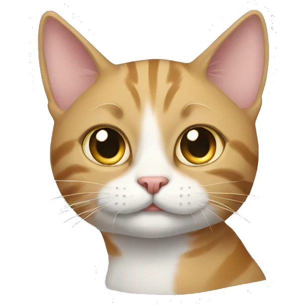 cat with ha emoji