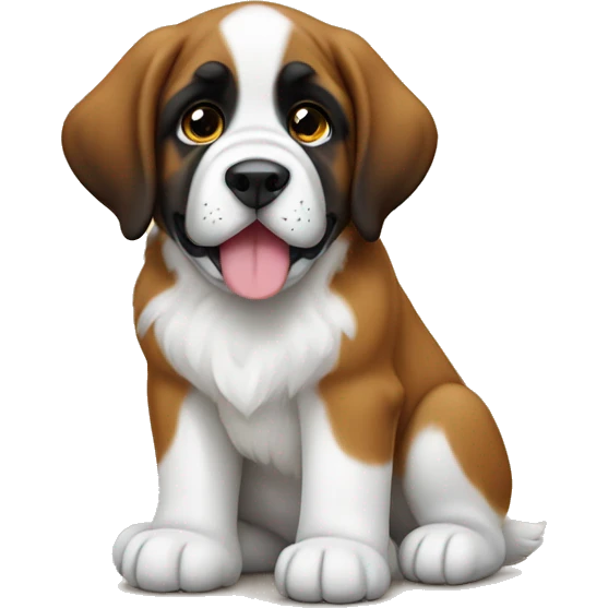 saint bernard puppy emoji