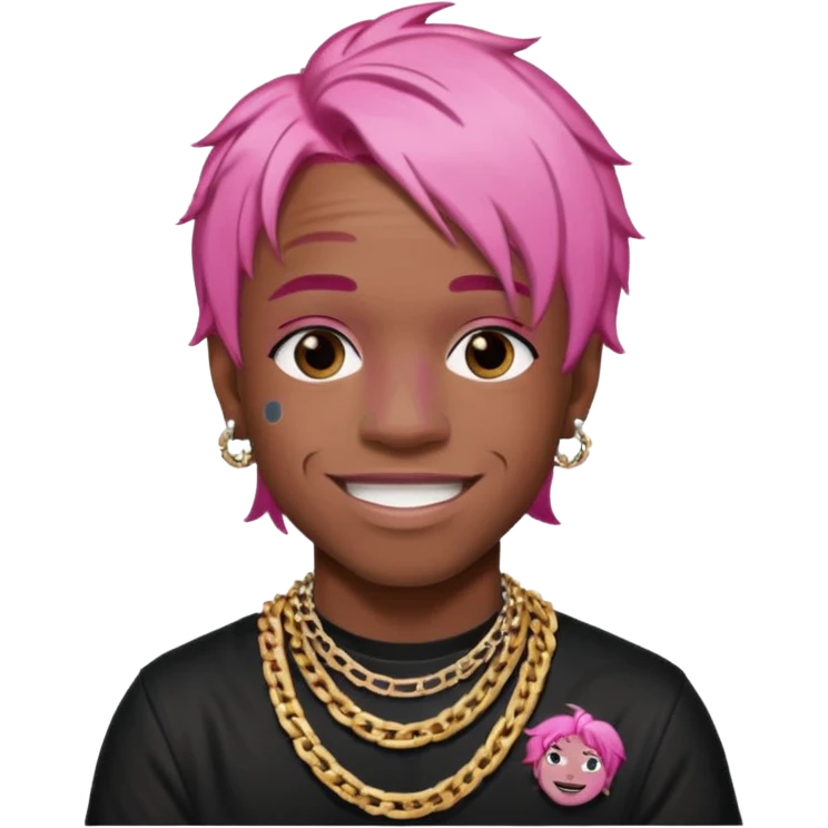 lil uzi vert pink hair emoji