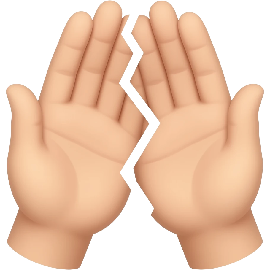 Hand split emoji