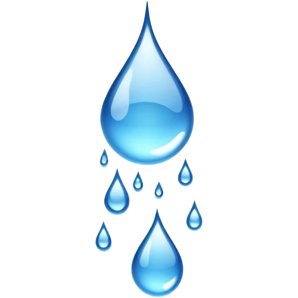 Water droplets dripping  emoji