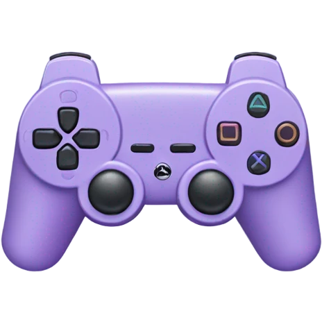 Lilac PlayStation controller emoji