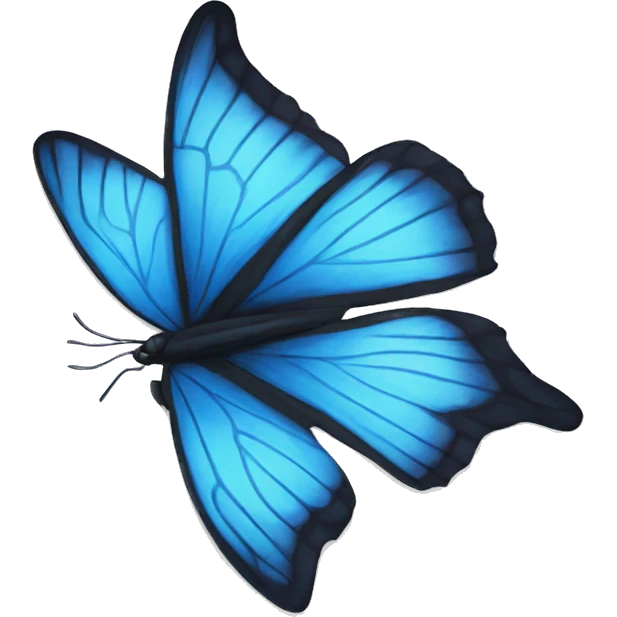 blue butterfly  emoji