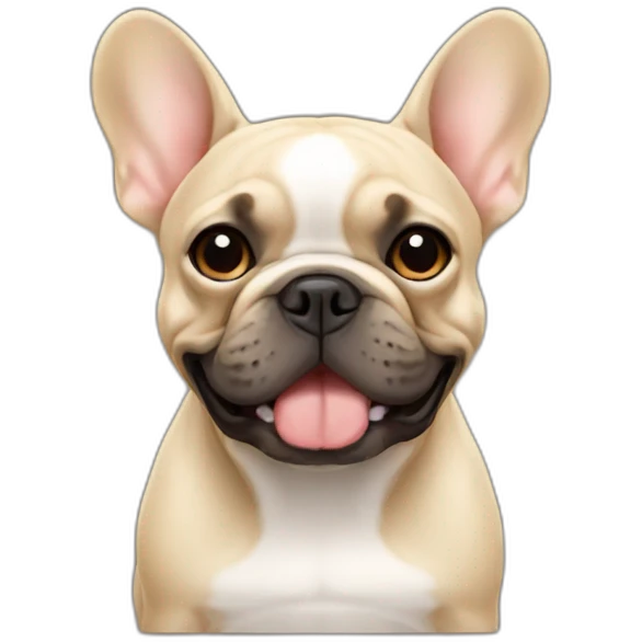 French Bulldog beige emoji