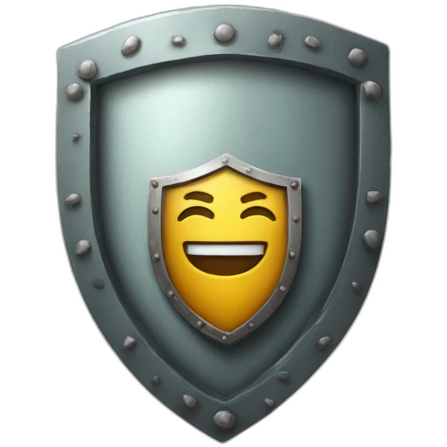 v letter on the shield emoji