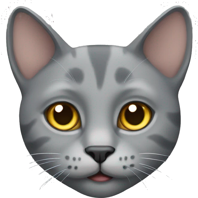 Grey cat emoji