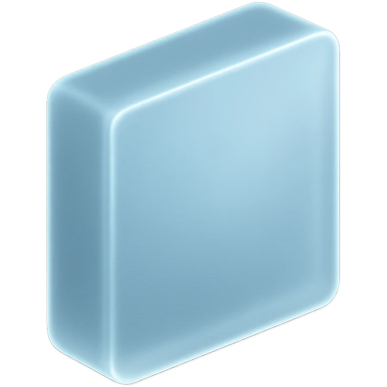 square in hex color #85c0f9 with frosted look emoji