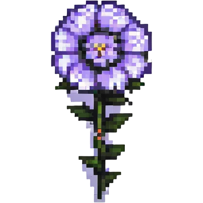 gothic flower pixel art emoji