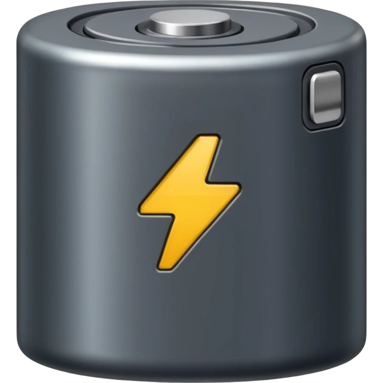 realistic big battery emoji