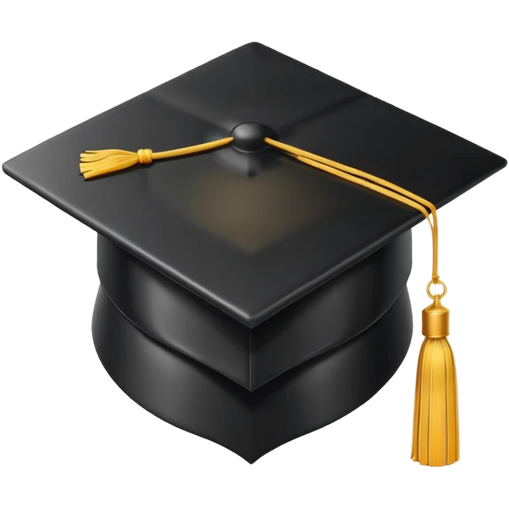 graduation cap with a video icon emoji