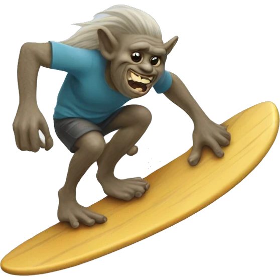 troll surfing emoji