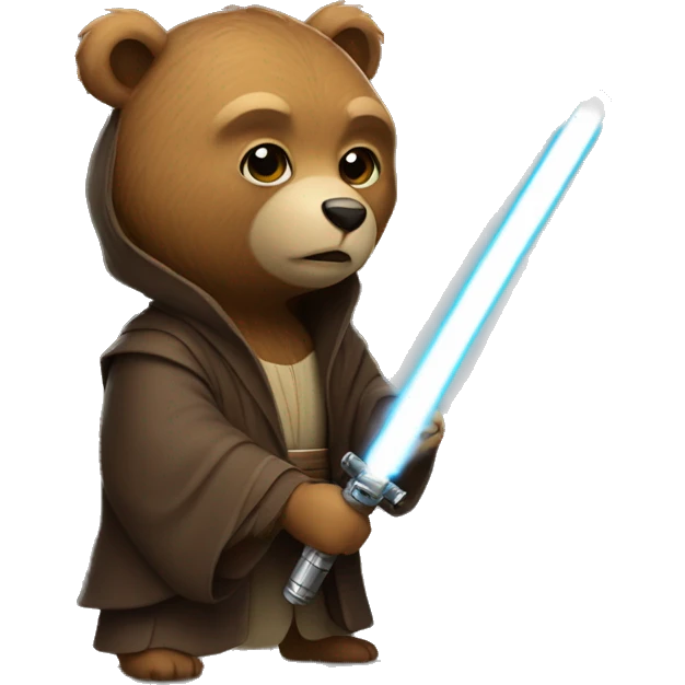 Jedi bear emoji
