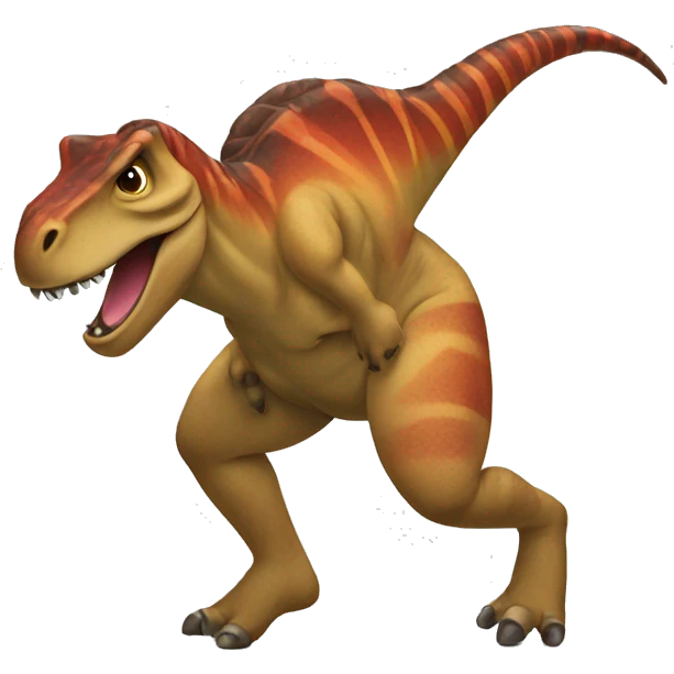 Dinasaur twerking emoji