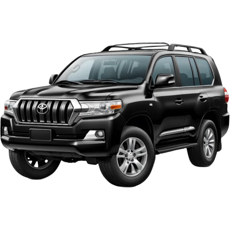 Modified Toyota landcr new model black color emoji