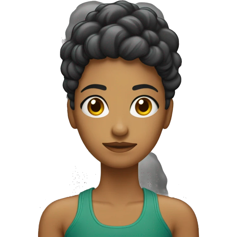 MULHER SENTADA CABELO CURTO GRISALHO emoji