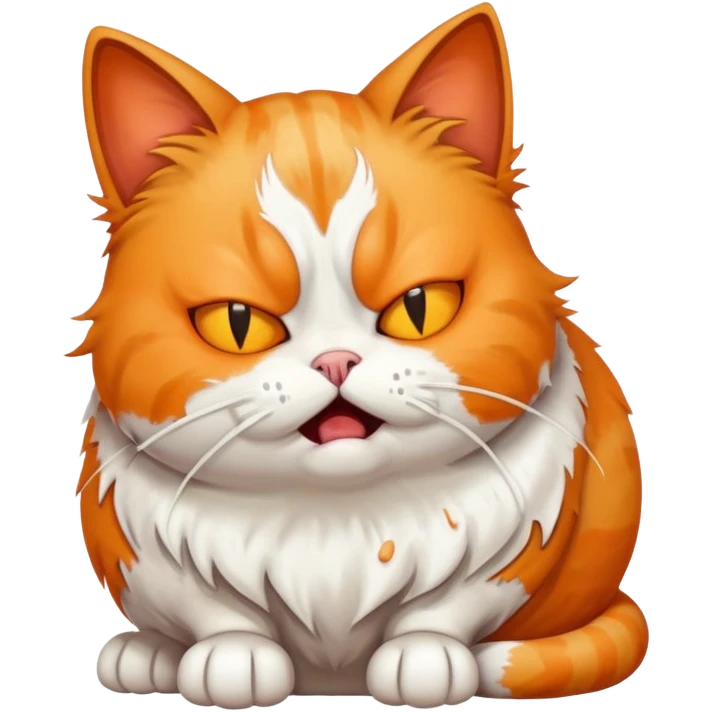 cat puking emoji