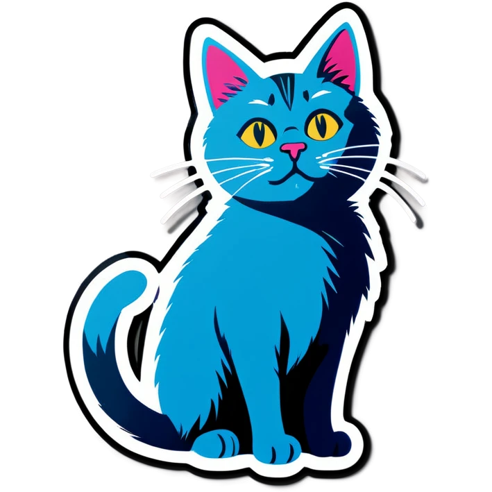 Cat with sunny  emoji