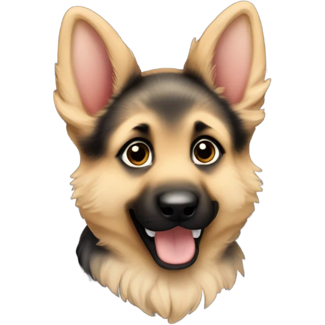 German shepherd puppy emoji