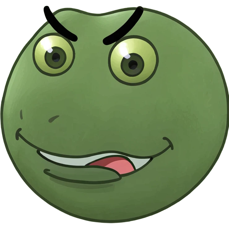 Regular emoji face disgusted emoji