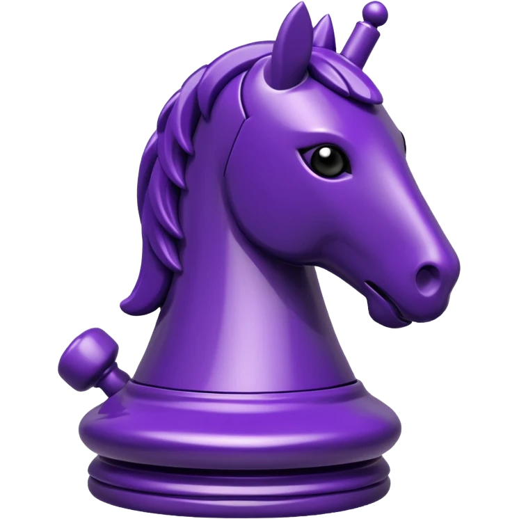 chess knight dark purple emoji