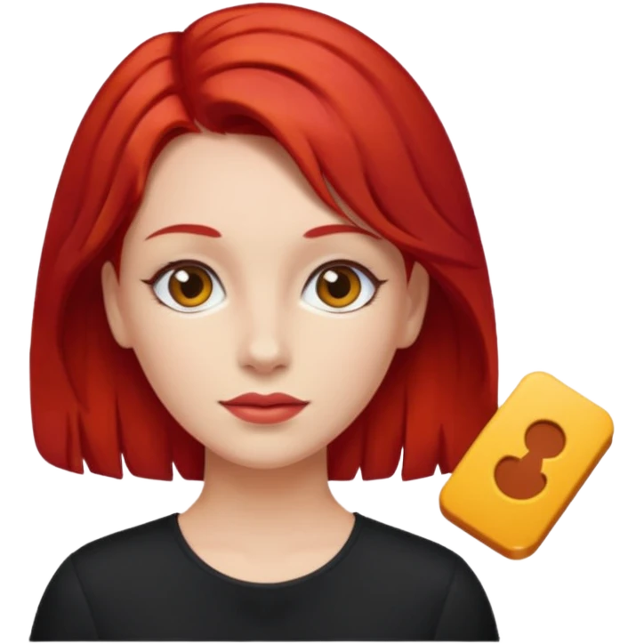 kırmızı toka takan kadın emoji