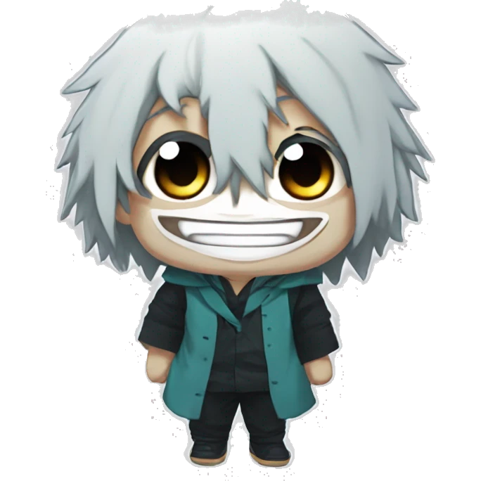 Tomura Shigaraki chibi cute anime character version from my hero academia emoji