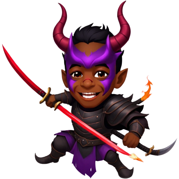 Demon-Horned Warrior emoji